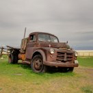 A Farm Bureau Truck on the Antelope Island