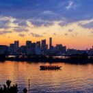 Sunset Of Tokyo Rainbow Bridge
