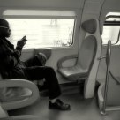 In train on Web