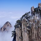 Mountain in seas of clouds 