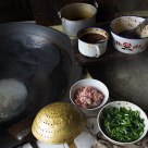 in the kitchen