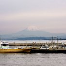 Mt.Fuji and Yellow Boat