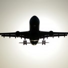 Qatar Airways backlight sunrise