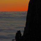 Seas of clouds at dusk