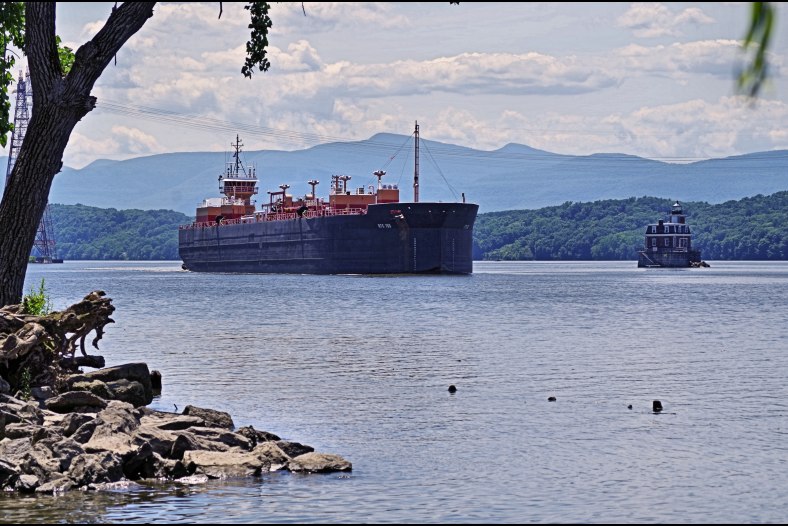 Barge on the Hudson River