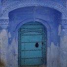 Porte bleue
