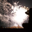 Taking photographs of fireworks