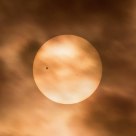 Venus Transition 2012 at Greatest time with some cloud passing by in foreground
