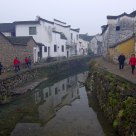 Village in morning