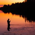 Fisherman at Dusk