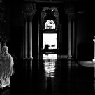 Inside the mosque