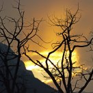 Sunset through the clouds