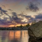 Mjøsa in sunset