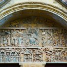Tympan of the abbey of Conques XII century