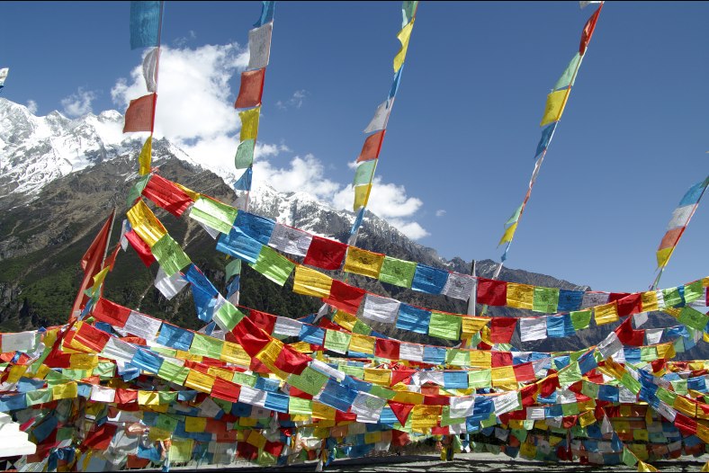Tibetan prayer flags