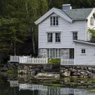 An old house on the Geiranger fjord / Norway