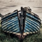 Holy Island Old Fishing Boat HDR