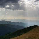 Sunburst over the Pyrenees
