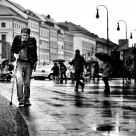 Alone in the rain