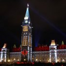 Canada's Parliament Hill at night