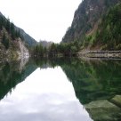 a mountain lake
