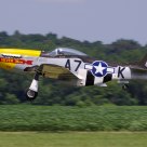 P-51D Mustang taking off