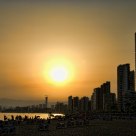 Benidorm beach, 20 o'clock.