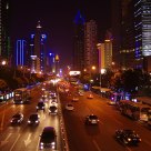 Night view  of  Shen Nan  road  SHENZHEN