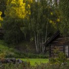 Evening light and the little hut