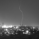 Thunderstorm over the port of Saint-Petersburg