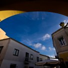 Sun slice hugs the alley