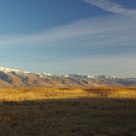 The Wasatch Mountains from Great Salt Lake Shorelands Preserve