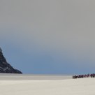 Walking on the glacier