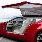 Conceptual car during photo session