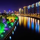 Colorful night in Shanghai