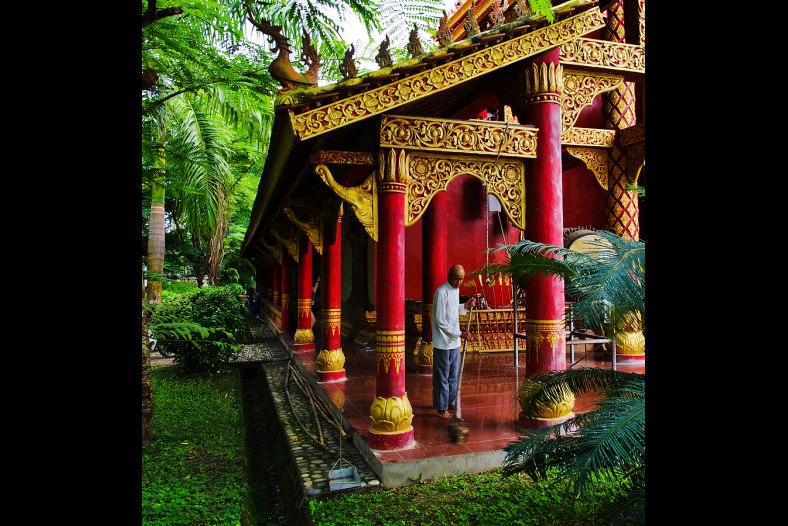 At a Corner of a Temple