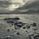 Winter arrived at the Lake Constance