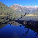 Beautiful inverted image in Wuxuhai Lake