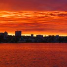 flaming skies