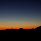 Moonset at dawn