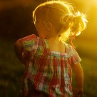 Golden sunlit evening play