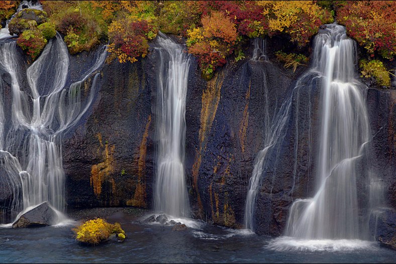 Autumn at Hraunfossar