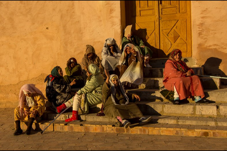 Women at sunset