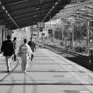 Walking on the platform