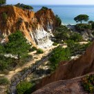 sandy cliffs of Portugal
