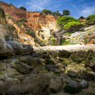 sandy cliffs of Portugal