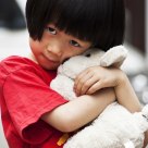 Girls and toy