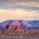 La Sal Mountains in the Background