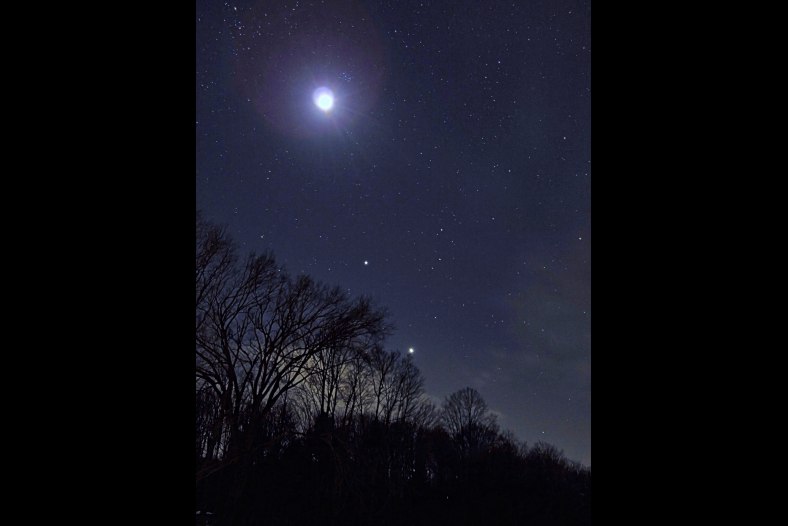moon, jupiter, venus
