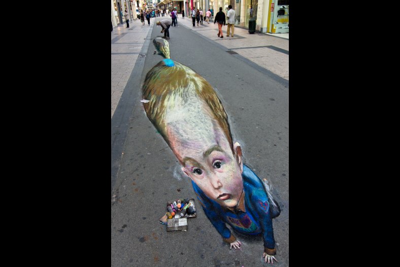 Painted kid